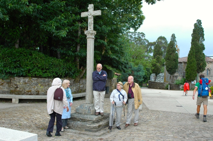 At the start of the camino in Melide